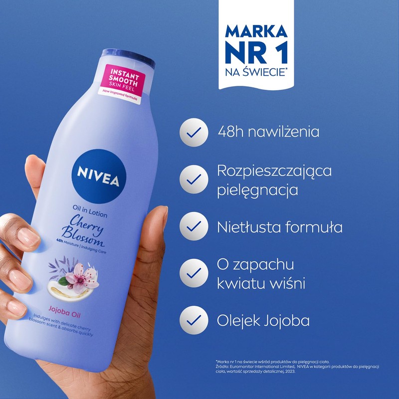 NIVEA Cherry Blossom & Jojoba Oil in Body Lotion, 400