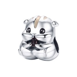 NewL Animal Collection 925 Sterling Silver Lovely Hamster Beads fit Charms Bracelets & Bangles DIY Jewelry Making