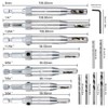 21 pcs Center Drill Bit Set, AFUNTA Self Centering Hinge