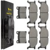 Caltric Front Rear Brake Pads for Yamaha V-Star 1100 Classic