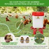Automatic Chicken Waterer,Float-Controlled Large Watering System with Stainless Steel Metal