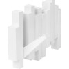 Umba Perchero Colgador Con 5 Ganchos Abatibles Color Blanco