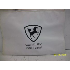 CENTURY  CENTURY OWNER'S MANUAL VINYL ZIPPER PAPER HOLDER     NOS