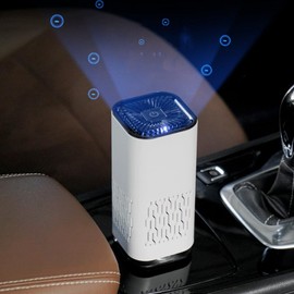 Peakloong Car Air Purifier Ionizer Portable Purifier for Home, Vehicles, Work, and Travel Cleans Air of Dust, Smoke-Black Easy Install Easy to Use