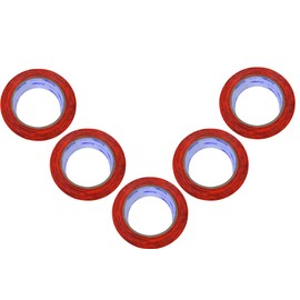 5 Rolls Auto Glass Securing Tape 1.5" x 108' Orange 24-Hour Message, Perforated