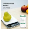 FITDAYS Báscula de cocina inteligente para bajar de peso y