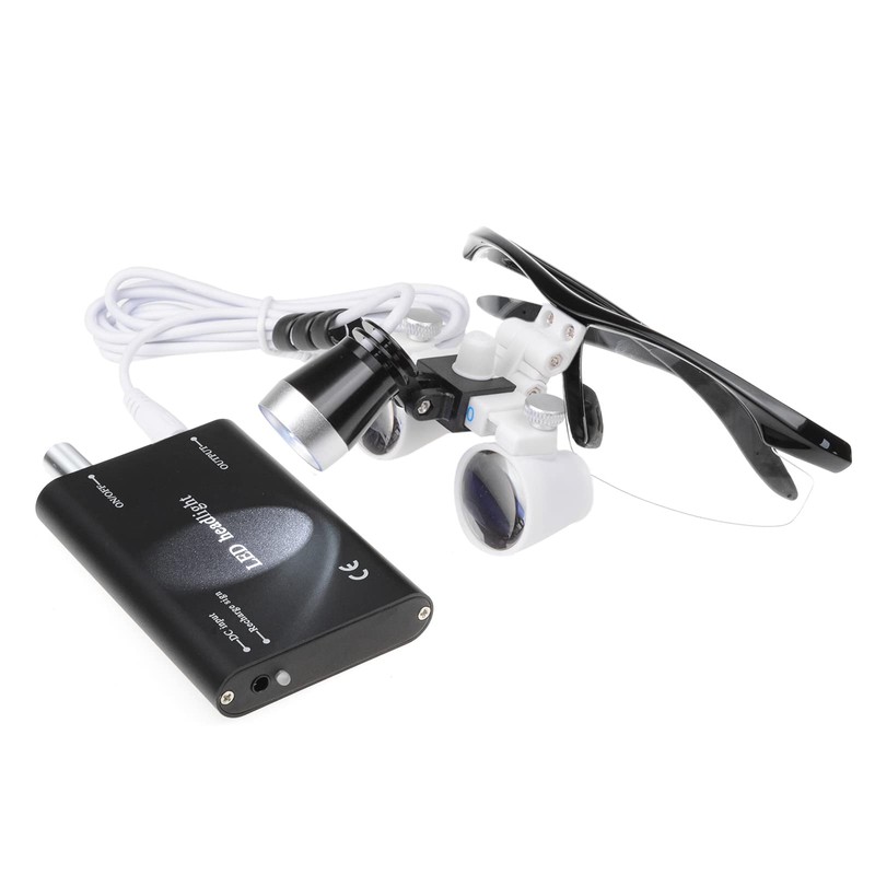 Bestlife 3.5x420mm DentaL Medical Binocular Loupes with Head light Lamp