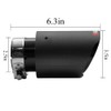 FAIZJUNBEN carbon fiber exhaust tip intake 2.5 inch outlet 3.5