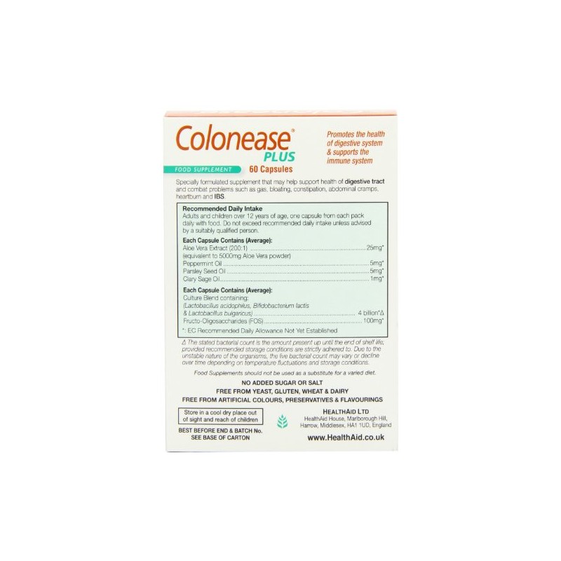 HealthAid ColoneasePlus - 60 Capsules
