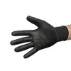 PES Black Nylon PU Palm Coated Glove, Pack 12 Pairs