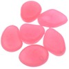 Qeesio 100Pcs Glow Pebbles Glow in The Dark Decorative Stones