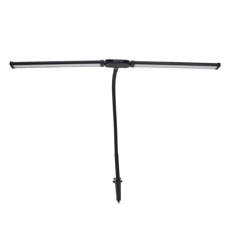 Double Head LED Desk Lamp 3 Colors Stepless Dimmable Flexible