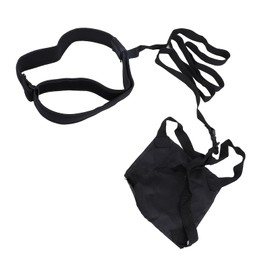 Professional Swimming Resistance Training Belt Set, Improves Strength and Endurance, Swimming Parachute with Safety Design for Adults (Black)