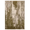 LUXE WEAVERS Abstract Modern Fringe Green 5x7 Area Rug