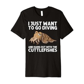Cute Cuttlefish For Men Women Ocean Animal Lover Fish Premium T-Shirt