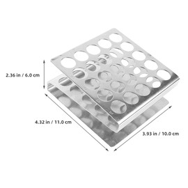 Test Tube Rack Made of Stainless Steel Laboratory Tube Stand Laboratory Test Tube Rack for Laboratory Tubes Test Tube Stand Stainless Steel JECOMPRIS