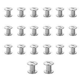 JJWNMLL 20 Sets Chicago Screw Posts, Rivet Chicago Binding Screws, Metal Rivet Replacement Repair for Bags, Collar, Harness, Luggage, Purse, Dog Lead, Backpack, Belt