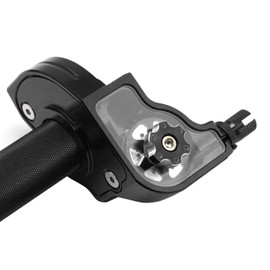 YWLUWEI Throttle Grip Motorcycle 7/8" 22mm CNC Aluminum Quick Twister with Throttle Cable and Handlebar Grip for CRF50 KLX SSR TTR 110 125 150 200 250cc Dirt Pit Bike ATV Mini Bike (Black)