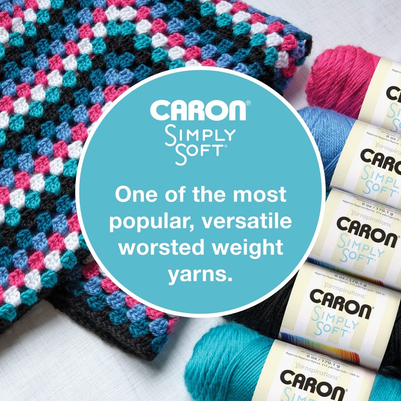 Caron Simply Soft Sunshine Yarn - 3 Pack of 170g/6oz