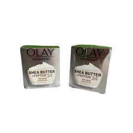Olay 2 PACK - NEW - Olay Shea Butter + Peptide 24 Rich Cream Fragrance Free 1.7oz