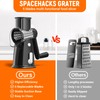 Rotary Cheese Grater Hand Crank with 5 Interchangeable Blades, Vegetable