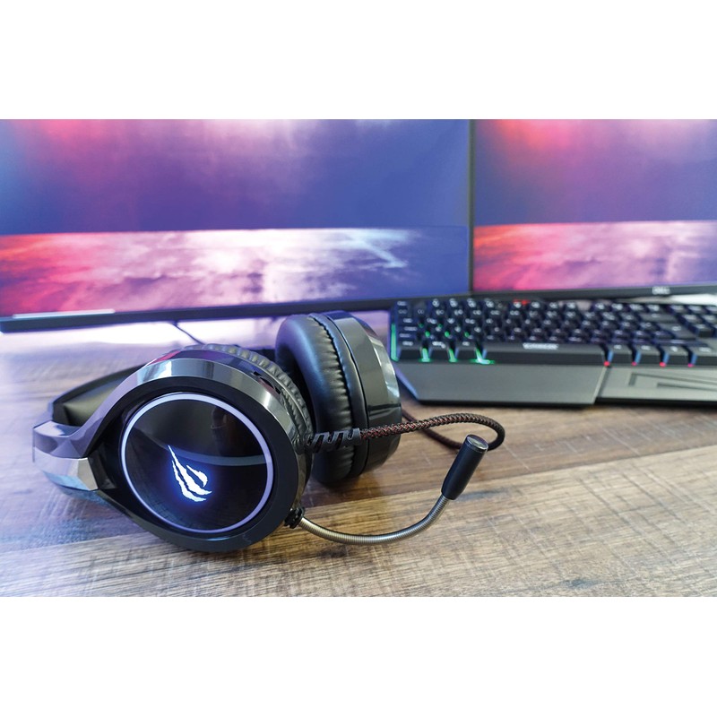 SCHWAIGER GH50 Gaming Headset Headphones Over-Ear LED RBG Light Flexible