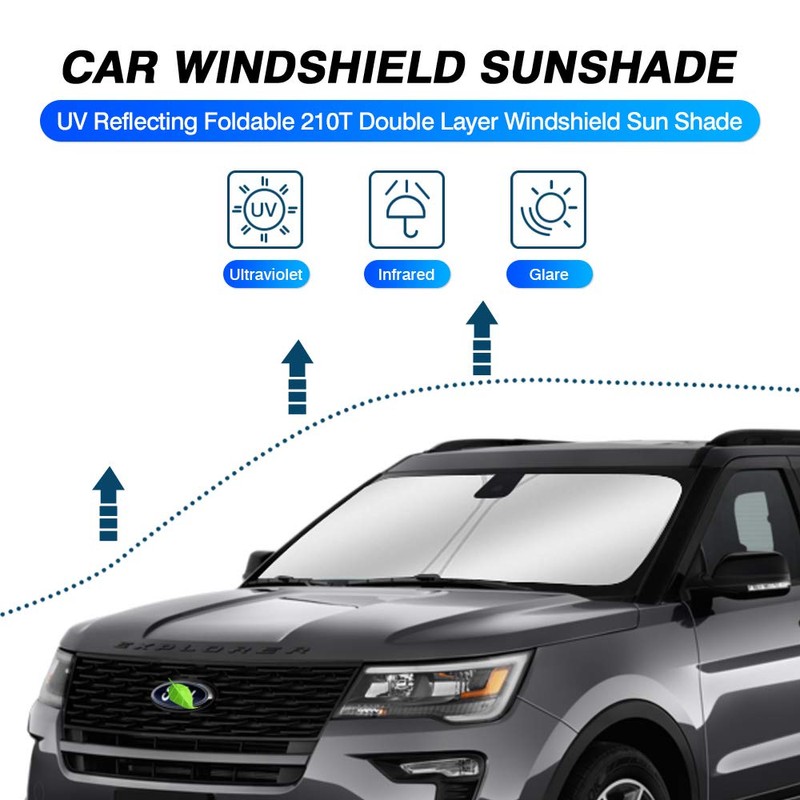 KUST Parasol para Ford Explorer SUV 2011-2019, parasol plegable para