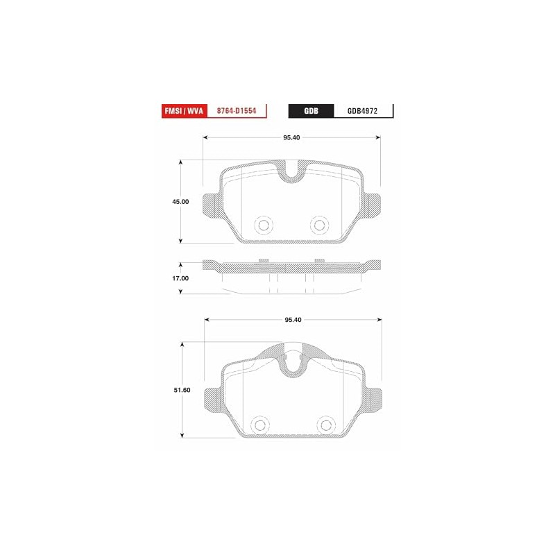 TRW Balatas Bajos Metales Delanteras,Traseras Compatible con MINI COOPER COUNTRYMAN