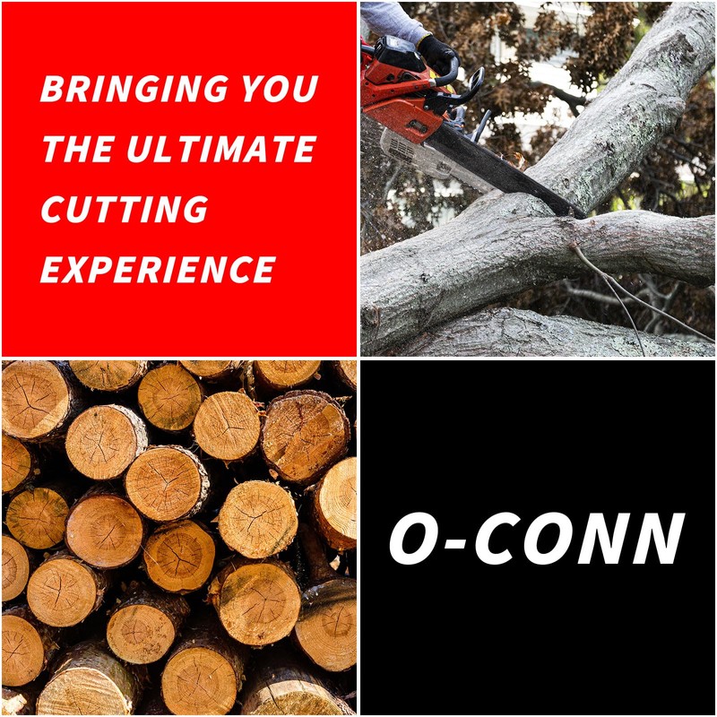 O-CONN 4 Pack 8 Inch Replacement Chainsaw/Pole Saw Chain, for