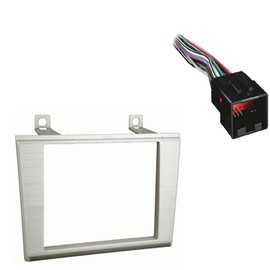 METRA 95-5000S Compatible with Lincoln LS Series 2000-2003 Double DIN Stereo Harness Radio Dash Kit Silver and Harmony Audio HA-701771 Factory Stereo to Aftermarket Radio Harness Adapter