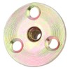 Pack of 5 Iron Plate Nuts, Flange Nut, 3 Holes,