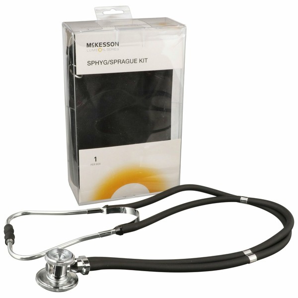 McKesson Black Reusable Aneroid / Stethoscope Set 1 per Box