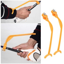 2pcs Entrenador de Swing de Principiante Práctica de Alineación de Gestos Ayudas de Entrenamiento de Swing de Ayudas de Entrenamiento de Compresión Lineal Práctica de