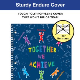 Coole School 2023-2024 Elementary Student Planner - 8.5" x 11" - Together We Achieve - Durable Poly Plastic Cover