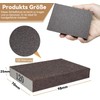MANICAF 120 Grit Hand Sanding Block Sponges Pack of 6