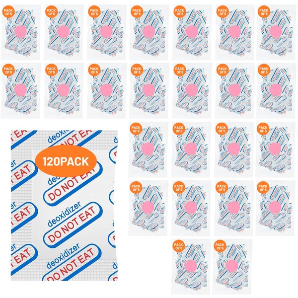 120 pack 500cc Food Grade Oxygen Absorbers(5 Pack in Individual