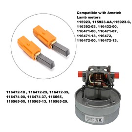 Ruimou 2Pcs Motor Motor Carbon Brush Holder 833392-67 3339211 33392-11 (11x8.1x31mm) Compatible with Ametek Lamb Motor 115923 116392 116471
