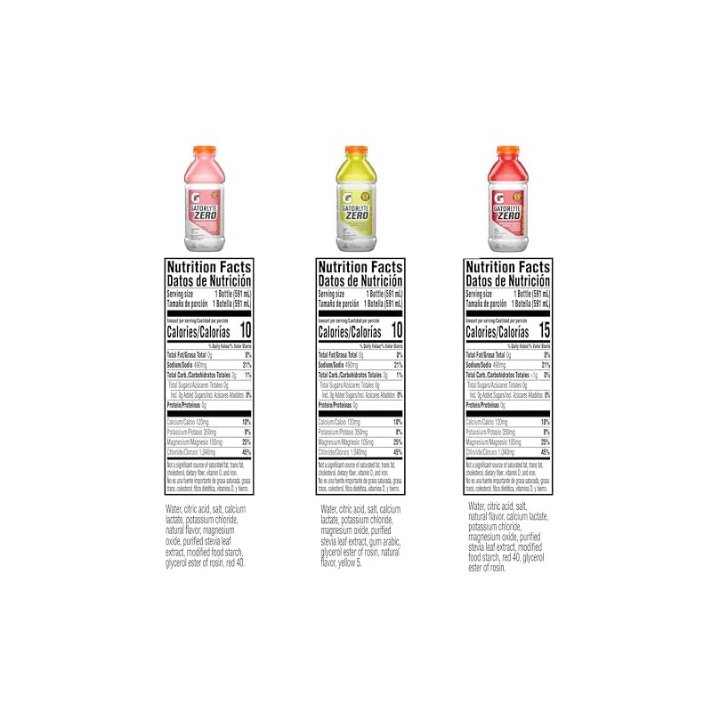 Gatorlyte Zero Rehydration Electrolyte Drink, 3 Flavor Variety Pack, Specialized