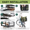 Rear Bike Basket,Rear Rack Bicycle Basket with Waterproof Storage Bag,Large