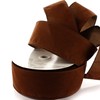 Ribbon Traditions 2.5" Wired Suede Velvet Ribbon Camel - 25