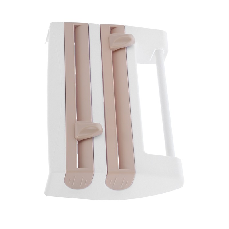 Plastic Wrap Storage Rack Cling Film Dispenser Cutter Paper Towel