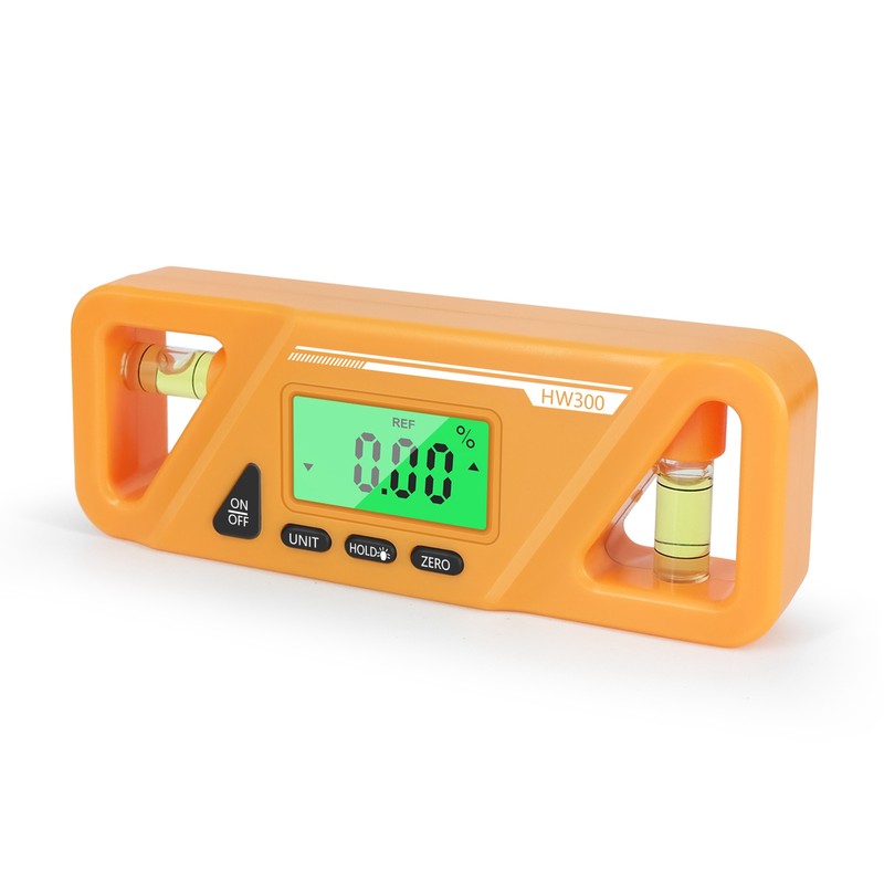 Digital Billet Torpedo Level Protractor ABS 90 Degree Orange