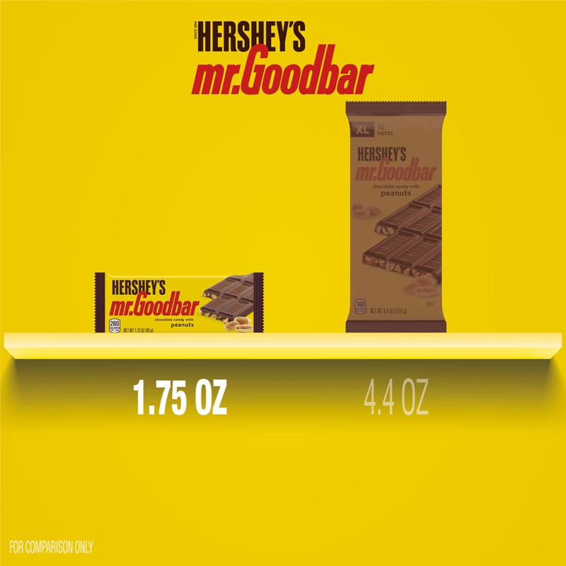 HERSHEY'S MR. GOODBAR Chocolate with Peanuts Candy Bars, 1.75 oz