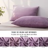 2 Pack Zippered Velvet Queen Pillowcases, Super Soft and Cozy