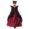 California Costumes, Gothic Lace Vampire, Child Large, Black/Red