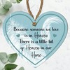 "Heaven in Our Home" Heart-Shaped Memorial Plaque - Available in