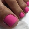 Outyua Hot Pink Press on Toenails Matte Short Fake Toe