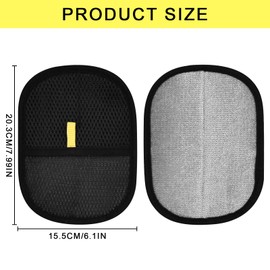 Trendecor 2 Stück Pet Hair Remover Glove, Katzenhandschuh Wiederverwendbare Antistatische Fellhandschuhe Fingerlos Double Sided Grooming Glove Katze Fellpflegehandschuhe für Katzen Hunde