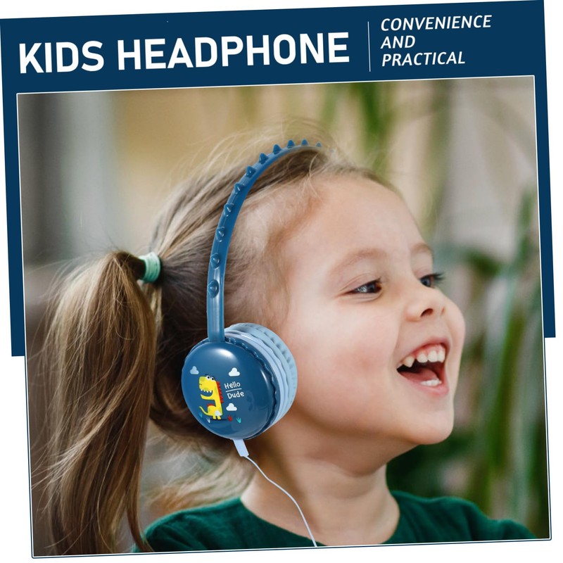 KONTONTY Dinosaur Shape Wired Headphones for Gaming Comfortable Over Ear