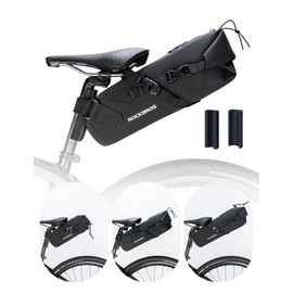 ROCKBROS Bikepacking Saddle Bag 3L Bicycle Bag 100% Waterproof Bag for Outdoor Cycling Mountain Bikes Road Bikes Gravel Bikes E-Bikes
